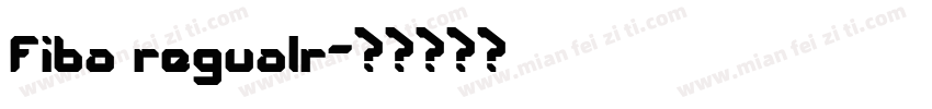 fiba regualr字体转换